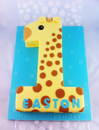 Safari 1st Birthday cake - Cakey Goodness
