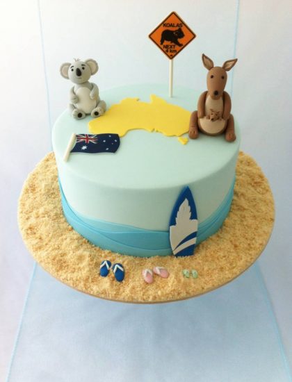 Australia Themed Cake - Sugarlily Cakes